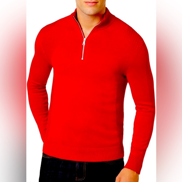 Paul & Shark Other - M Paul & Shark Men Long Sleeve Polo Red Front Zipper